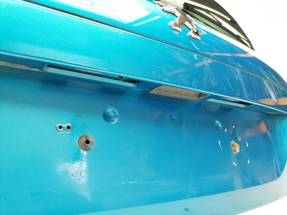 Peugeot 207 original Heckklappe mit Heckscheibe KMU Blaumetallic Flie&szlig;heck Bj.2008